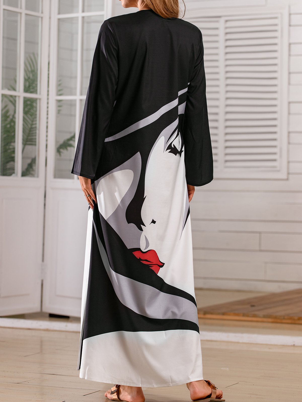 V Neck Loosen Casual Dress