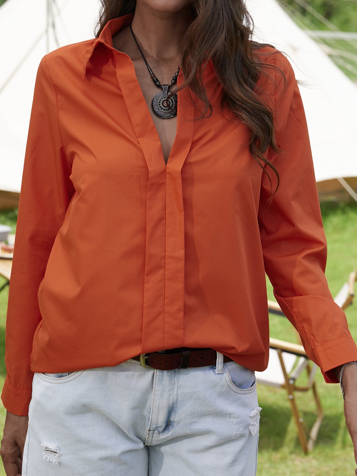 Vacation Cotton Regular Fit Shirt & Blouses