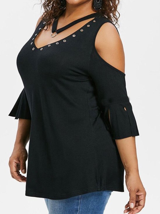 Casual Regular Fit Cotton Plain T-shirt
