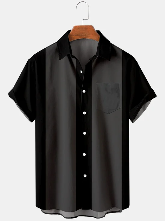 Striped Casual Shirt Collar Casual Shirt