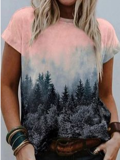 Plants Crew Neck Regular Fit T-shirt