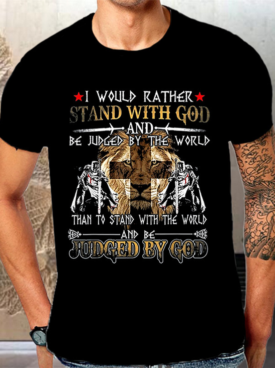 Short Sleeve Crew Neck Casual T-shirt