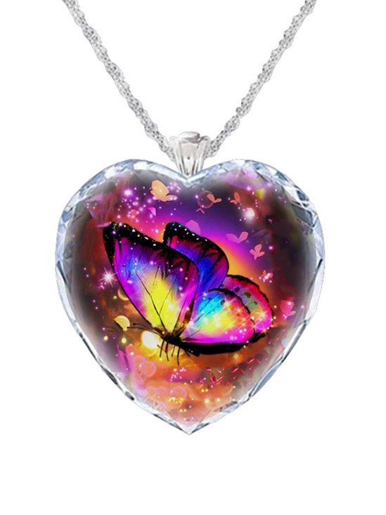 Heart Crystal Necklace