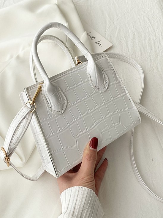 Pu Leather Zipper Women's Bags