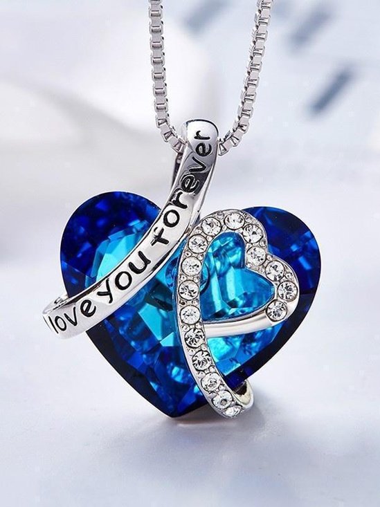 Heart Of The Ocean Crystal Necklace