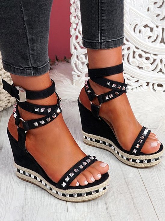 Fall Pu Leather Sandals