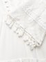 Plain Notched Regular Fit Boho Dress