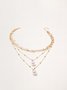 Resort Style Beach Pearl Multilayer Necklace