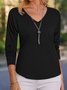 V Neck Jersey T-shirt