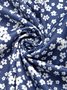 Vacation Crew Neck Printed Polyester Fibre Floral Dress