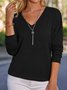 V Neck Jersey T-shirt