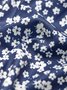 Vacation Crew Neck Printed Polyester Fibre Floral Dress