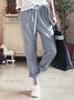 Printed Casual Linen Pants