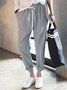 Printed Casual Linen Pants