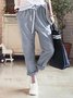 Printed Casual Linen Pants