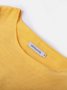 Solid Round Neck Linen Loosen Shirt & Blouses