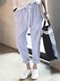 Printed Casual Linen Pants