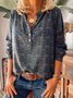 Loosen Floral Casual Shirt & Blouses