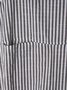 JFN cotton Vintage Black Gray Stripes Casual Jumpsuits