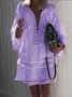 Regular Fit Buttoned Casual Boho Dress