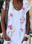 Round Neck Cotton Blends Boho Loosen Boho Dress