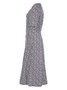 Round Neck Vintage Cotton Blends Printed Floral Dress