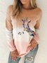 Loosen Vacation Round Neck Sweatshirt & Hoodies
