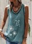 Cotton Blends Round Neck Regular Fit Casual Tank & Cami
