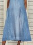 V Neck Plain Regular Fit Casual Casual Dress