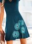 Printed Vacation Regular Fit Boho Dress