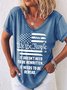 Casual Round Neck Loosen T-shirt