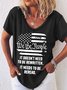 Casual Round Neck Loosen T-shirt