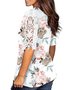 Loosen V Neck Casual T-shirt
