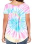 Cotton Casual V Neck Loosen T-shirt