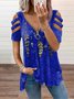 Loosen Casual Round Neck T-shirt