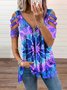 Loosen Casual Round Neck T-shirt