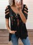 Loosen Casual Round Neck T-shirt