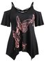 Loosen V Neck T-shirt