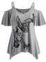 Loosen V Neck T-shirt