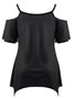 Loosen V Neck T-shirt