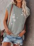 Crew Neck Loosen Cotton T-shirt
