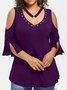 Casual Regular Fit Cotton Plain T-shirt