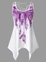 Casual Crew Neck Tank & Cami