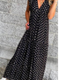 Loosen Boho V Neck Casual Dress