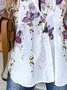 Loosen Floral Casual Long Sleeve Top