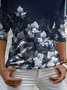 Casual Loosen Floral Long Sleeve Top
