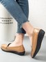 Cowhide Leather Flats
