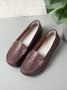 Cowhide Leather Flats