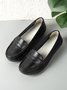 Cowhide Leather Flats
