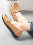 Cowhide Leather Flats